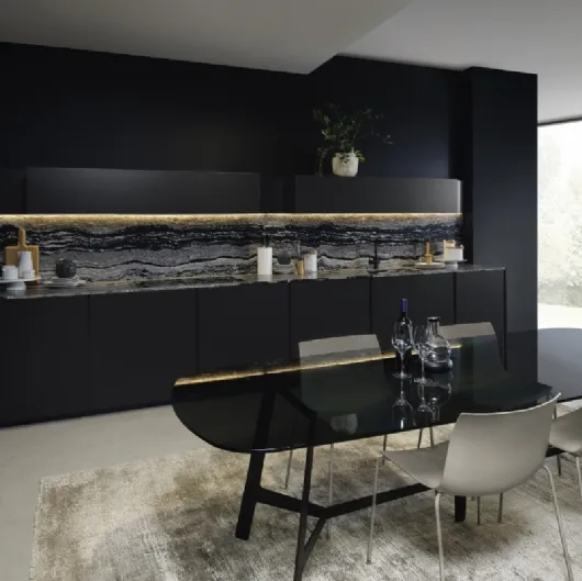 Cucina Design lineare in laccato opaco Altea 04 di Maistri