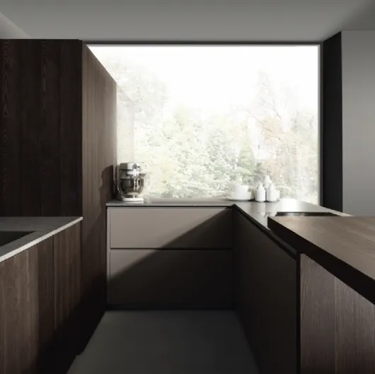 Cucina Design con penisola Viva 03 di Maistri