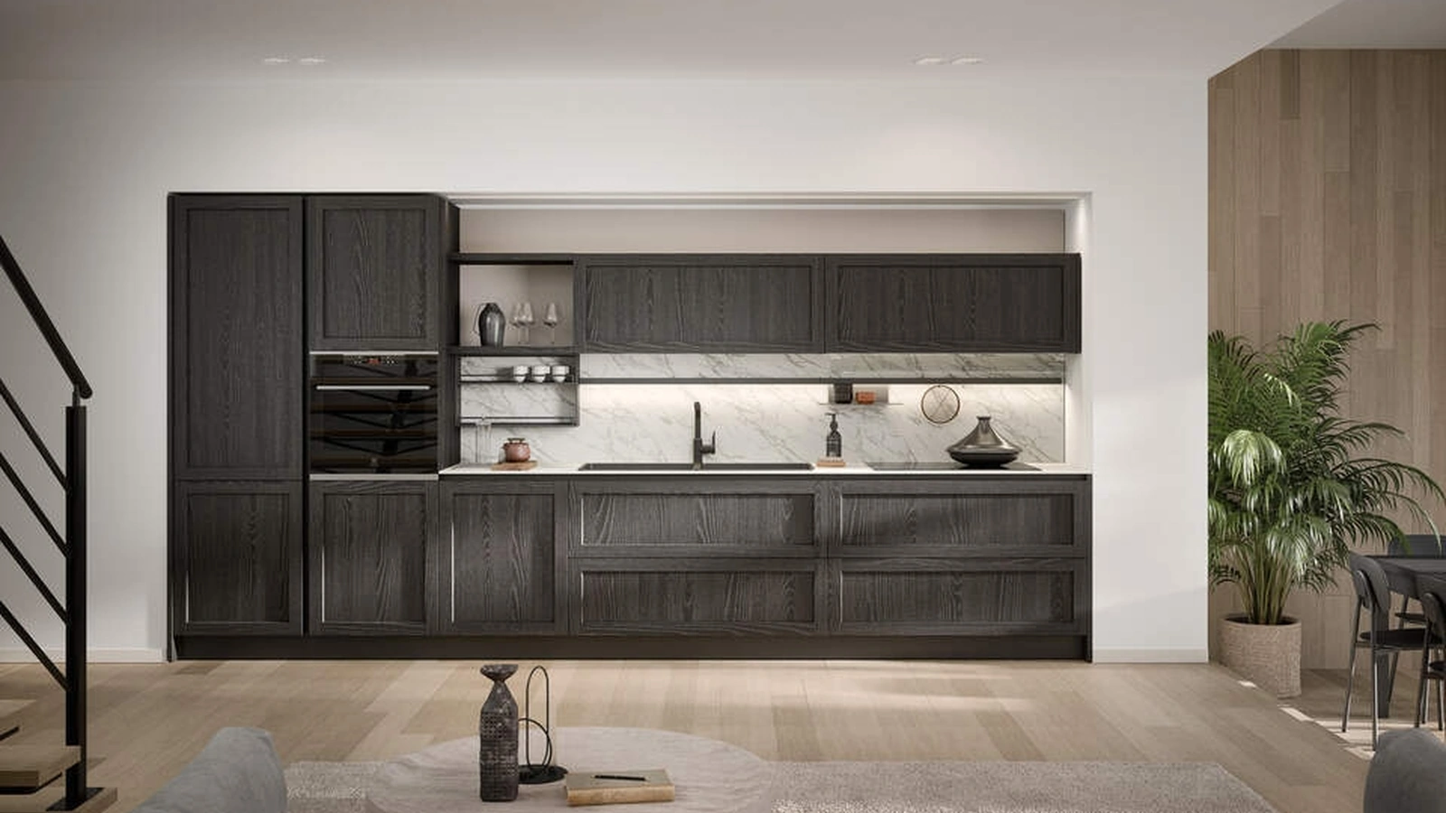 Cucina Moderna lineare Clio Composizione 04 di Prima Cucine