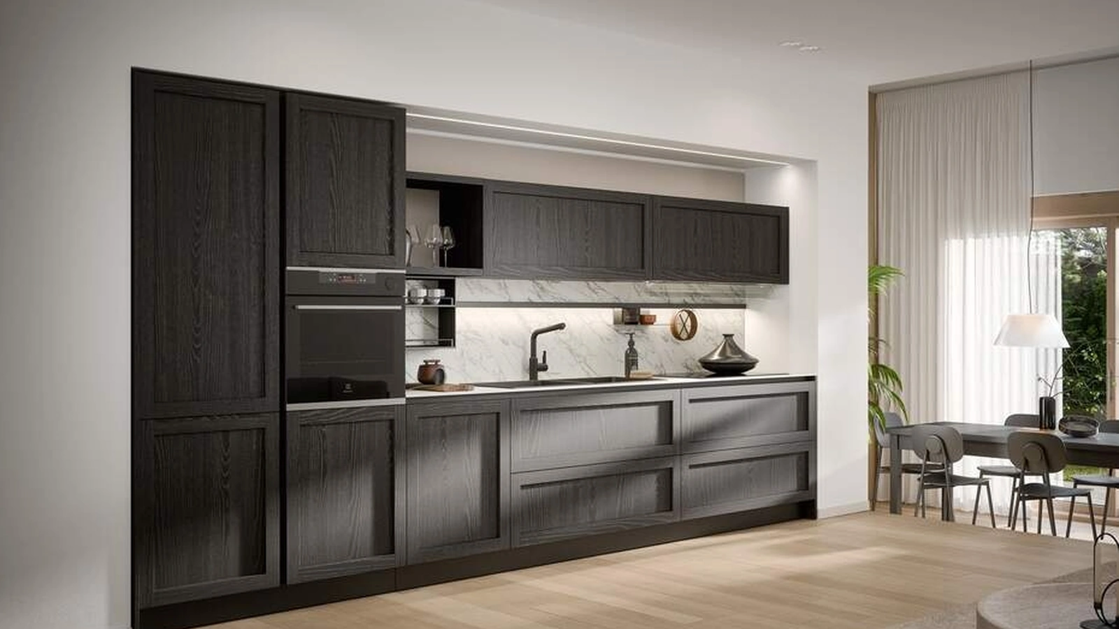 Cucina Moderna lineare Clio Composizione 04 di Prima Cucine