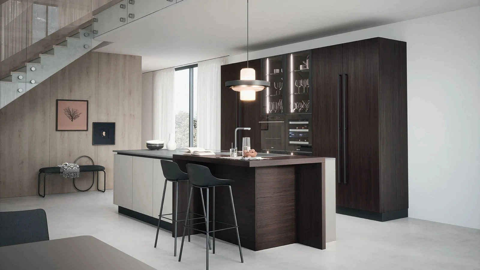 Cucina Moderna con isola Colibrì 03 di Forma Cucine