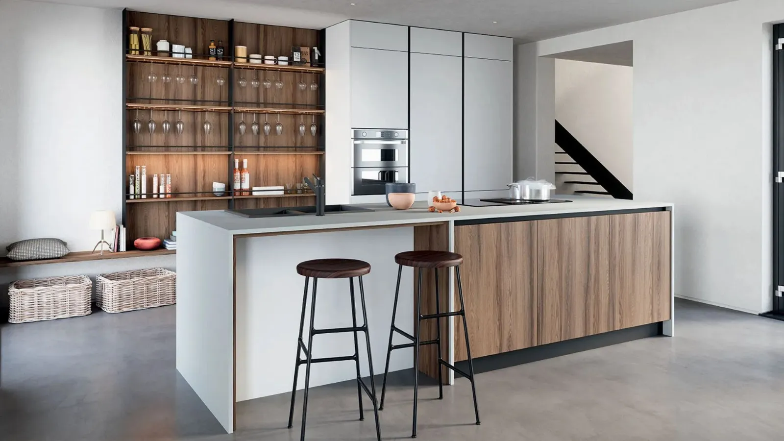 Cucina Moderna con isola Colibrì 06 di Forma Cucine