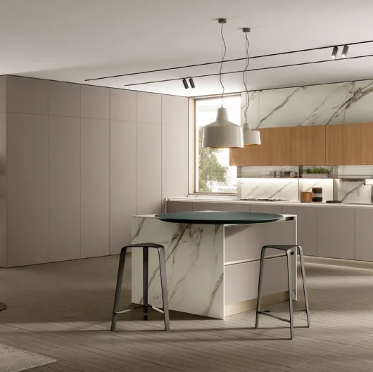 Cucina Moderna con isola Segno|Lungomare 04 di Colombini Casa Artec