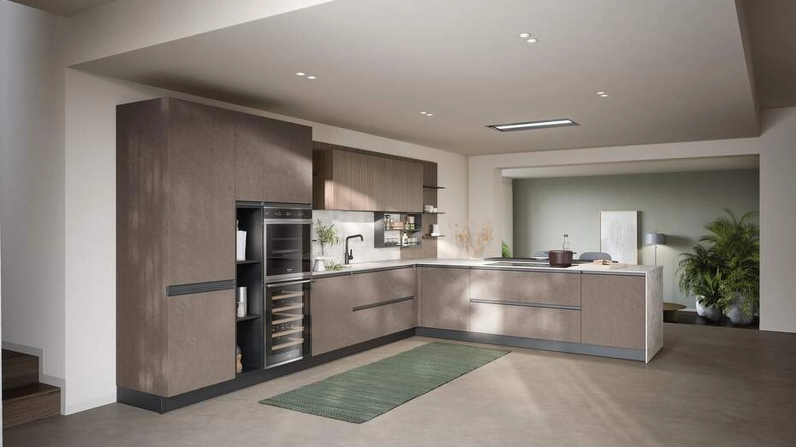 Cucina Moderna con penisola Hera Composizione 05 di Prima Cucine