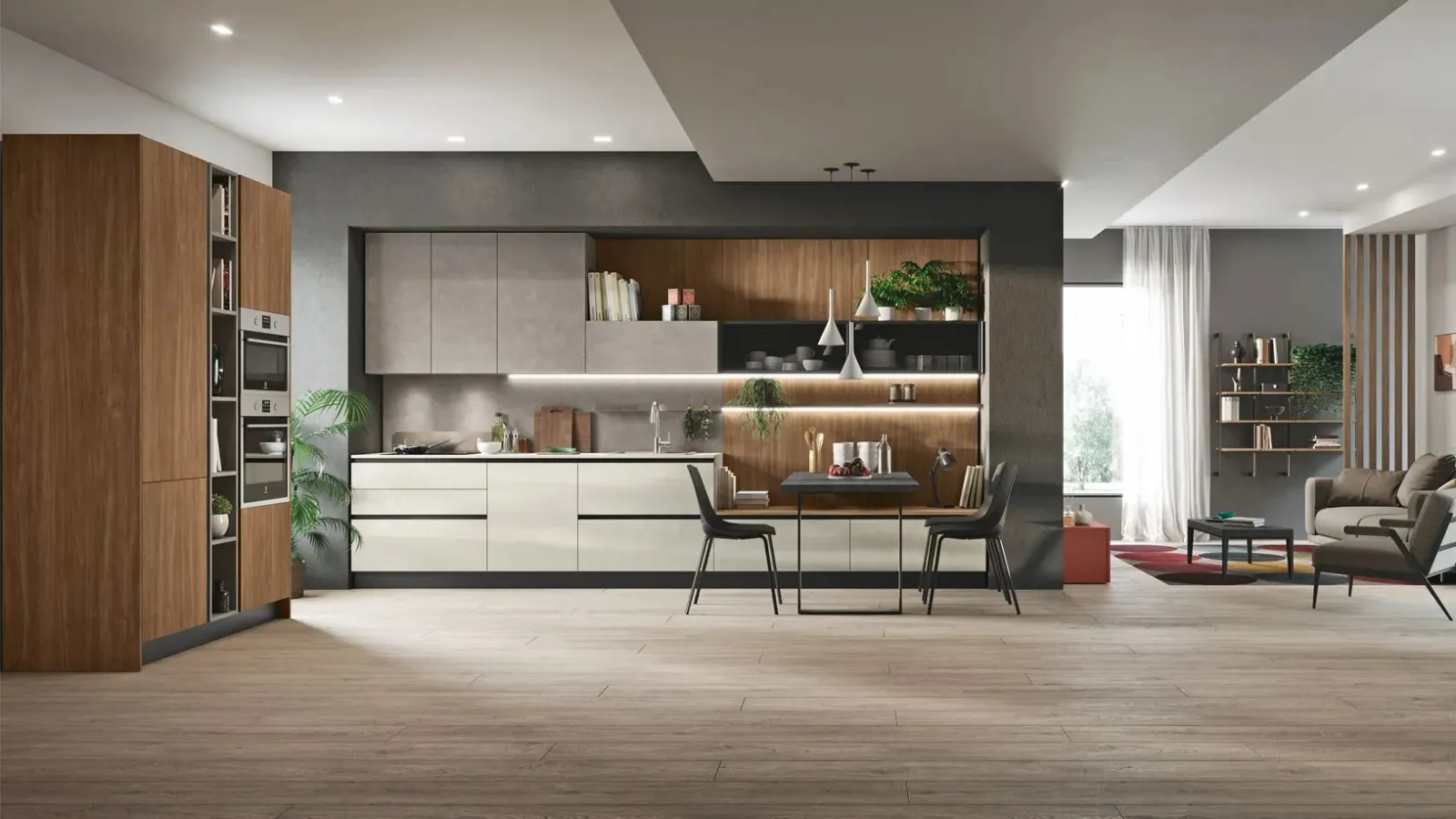 Cucina Moderna con penisola Art-Kaya di Stosa