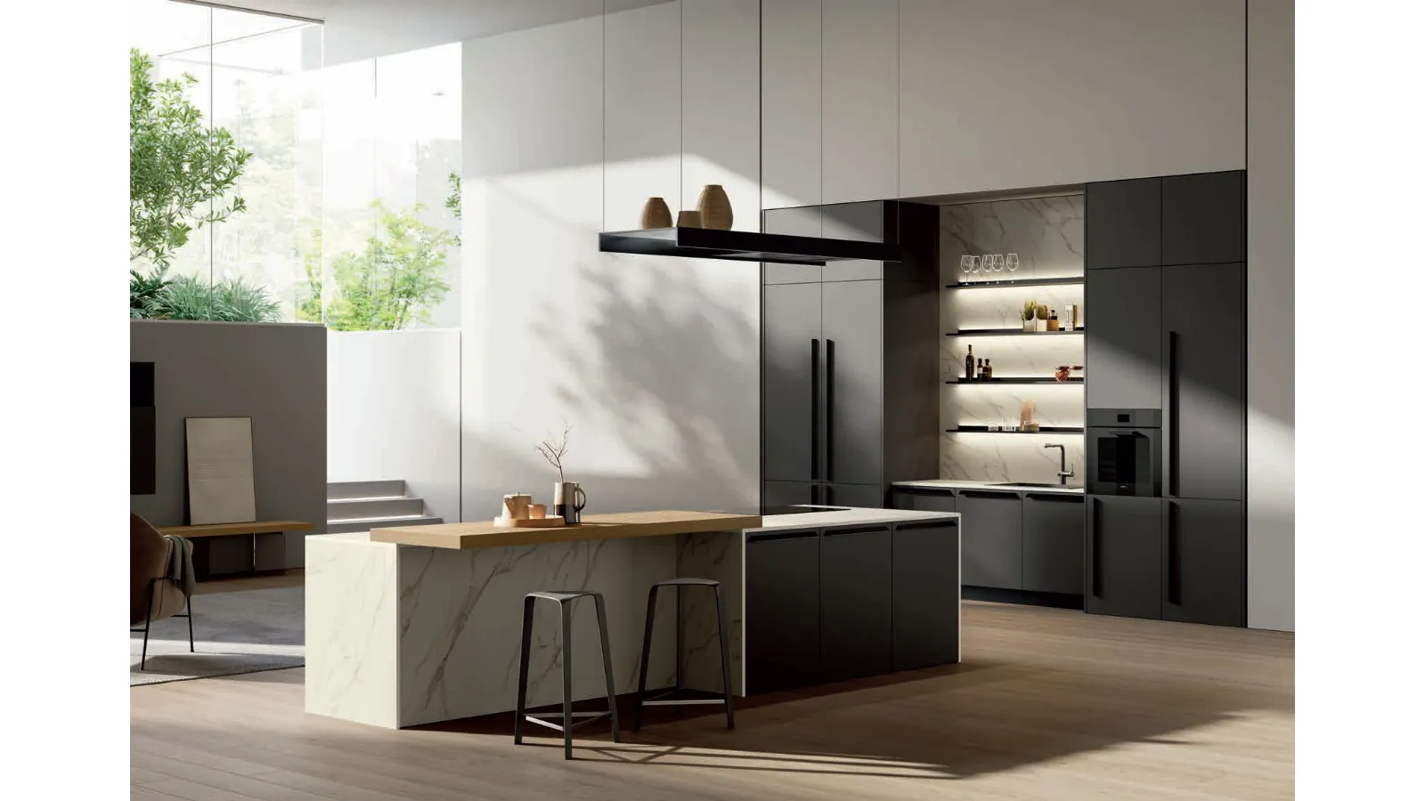 Cucina Moderna con isola Lungomare 06 di Colombini Casa Artec