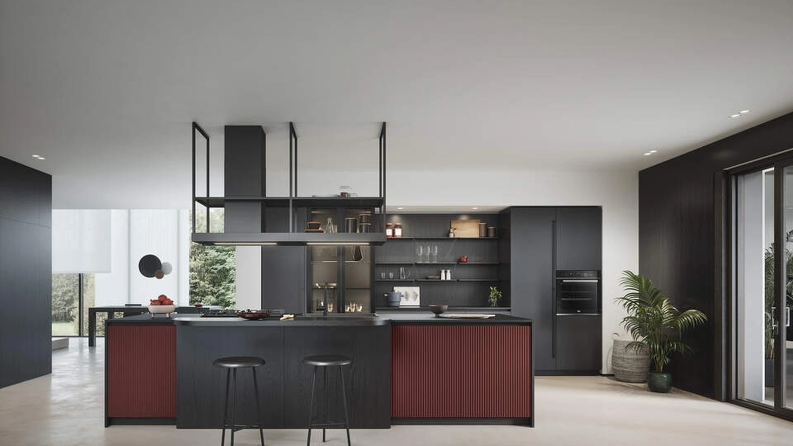 Cucina Moderna con isola Domino Composizione 03 di Prima Cucine
