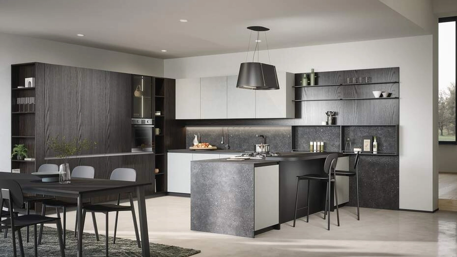 Cucina Moderna con penisola Zoe Composizione 04 di Prima Cucine