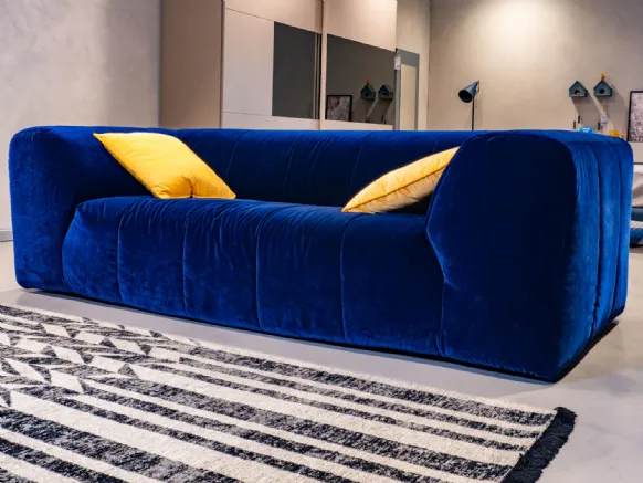 Divano 3 Posti Blu Elettrico (PRONTA CONSEGNA)