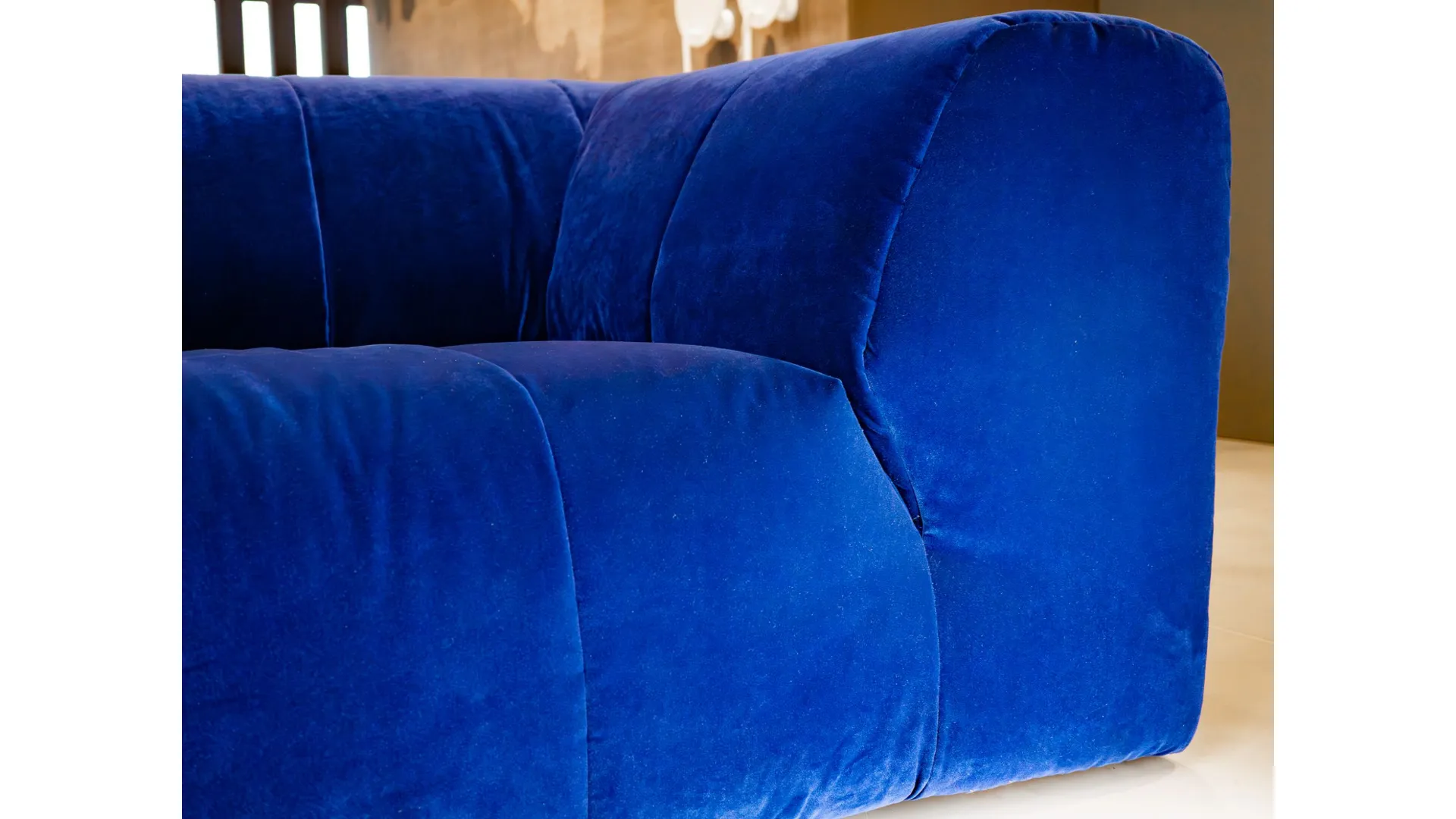 Divano 3 Posti Blu Elettrico (PRONTA CONSEGNA)