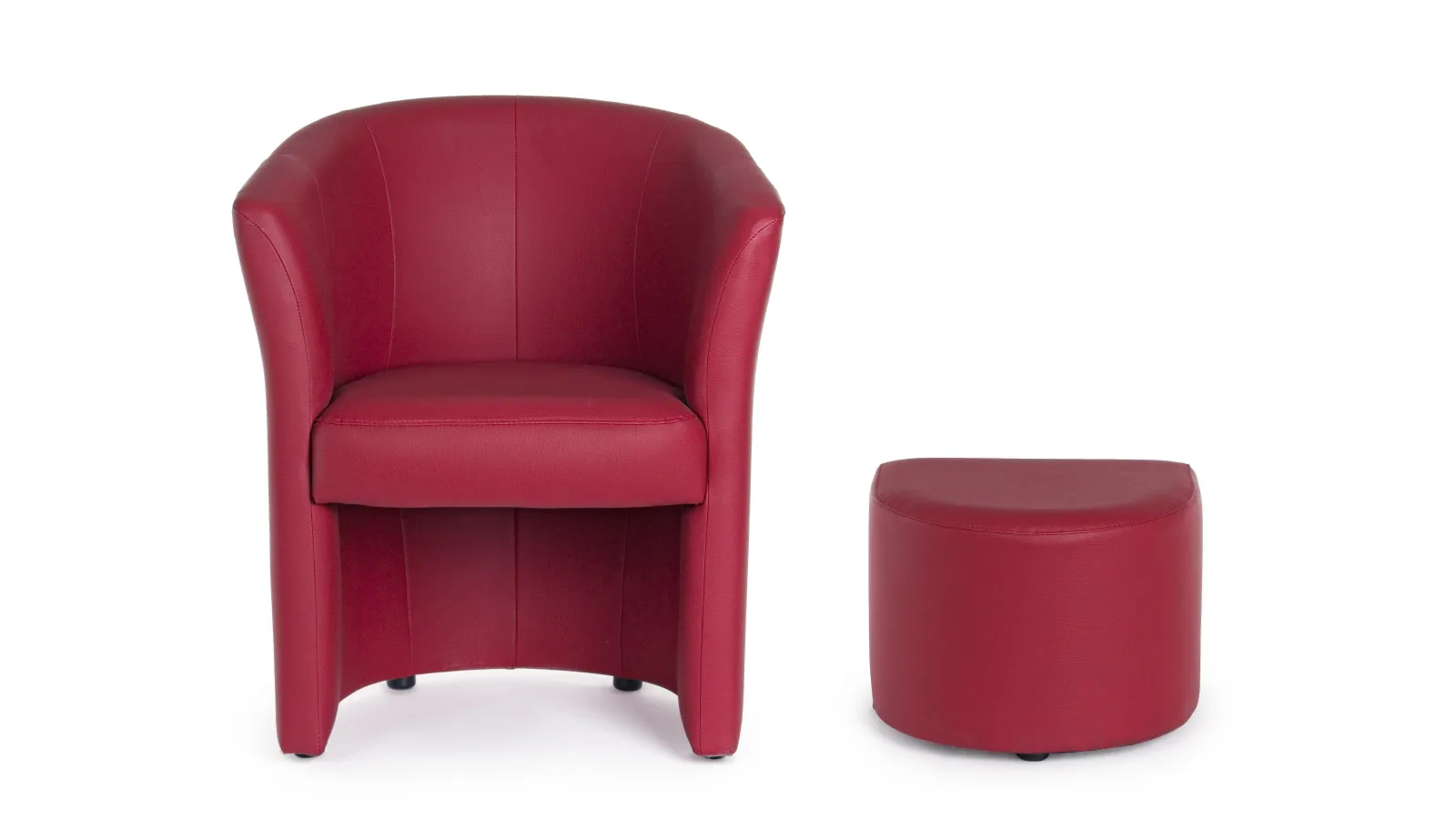 POLTRONA C-POUF RITA ROSSO 1