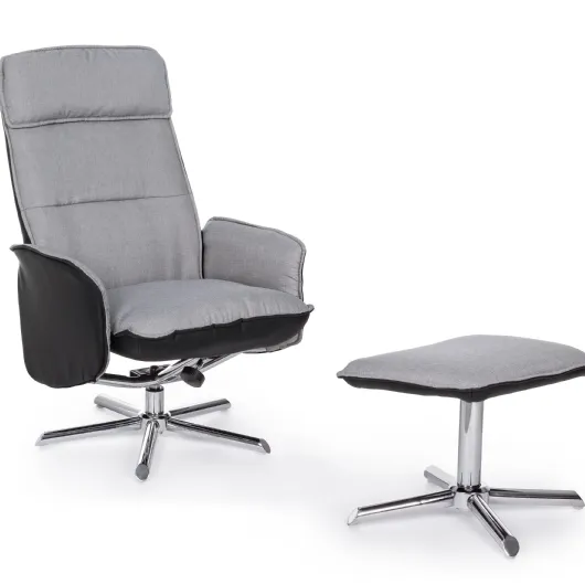 POLTR.RECLINER C-POGG. CORA TEXT GRIGIO