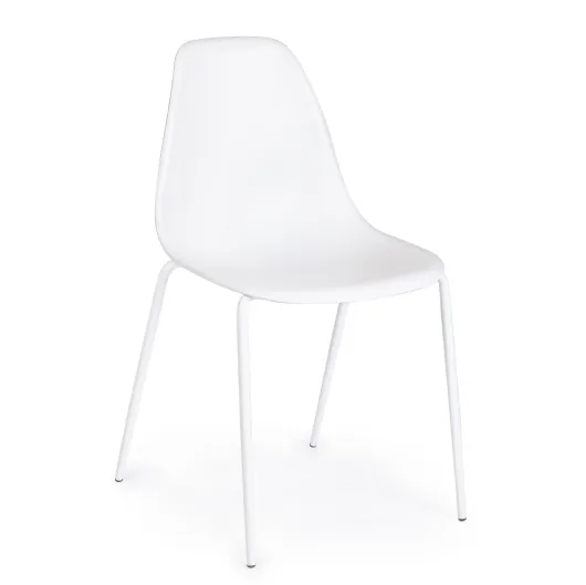 SEDIA IRIS PLASTICA BIANCA 1
