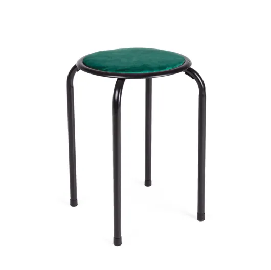 SGABELLO AMAL VELLUTO VERDE BOSCO
