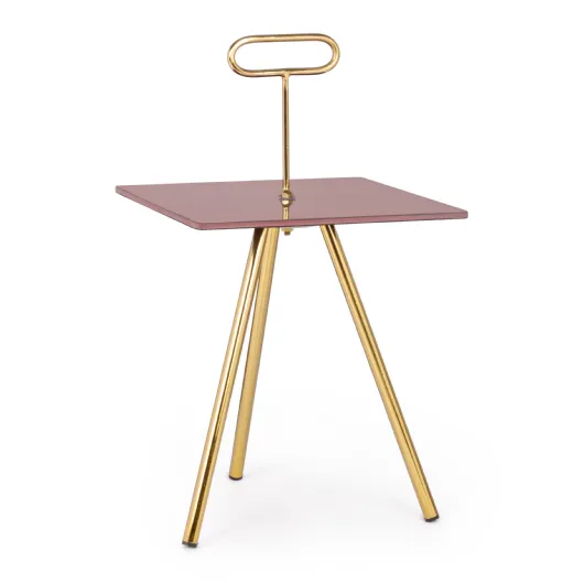 TAVOLINO INESH COLOR QU 35X35  ORCHID