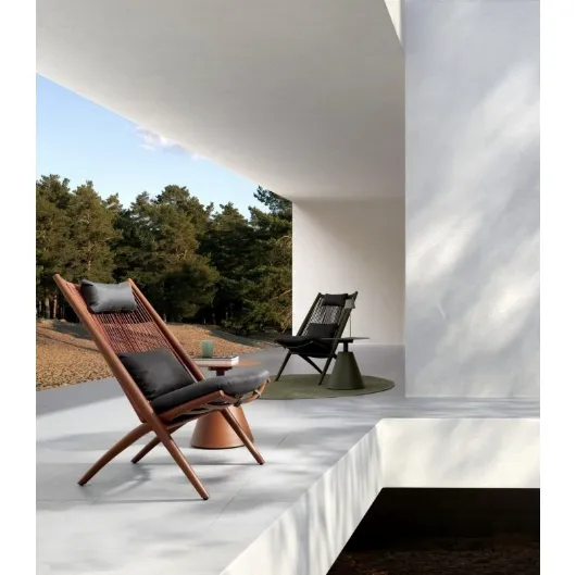 Poltroncina e Tavolino Aloha in tessuto e alluminio di Bizzotto