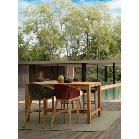 Tavolo Maricruz in teak riciclato di Bizzotto