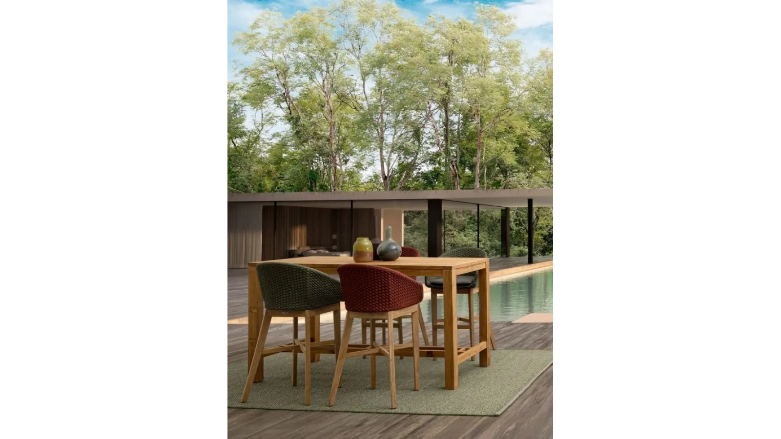 Tavolo Maricruz in teak riciclato di Bizzotto