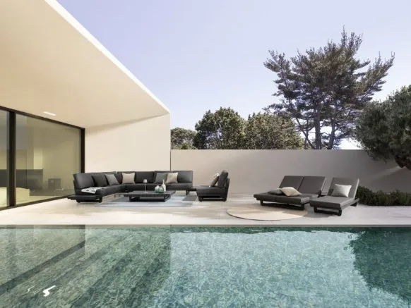 Arredo da esterno Infinity in alluminio e tessuto di Bizzotto