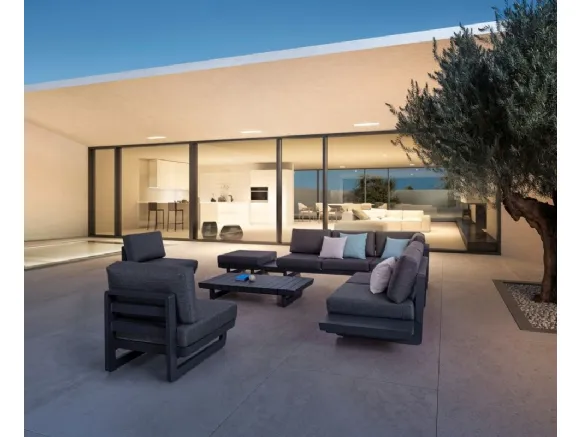 Arredo da esterno Infinity in alluminio e tessuto di Bizzotto