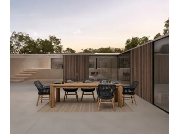 Sedia Wilson in alluminio e fibra sintetica di Bizzotto