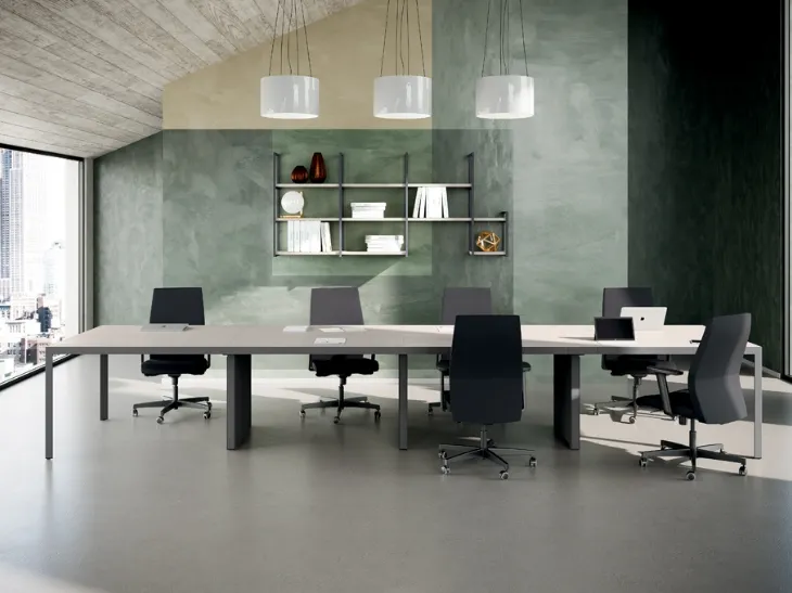 Scrivania Direzionale D1 04 in melaminico e metallo di Colombini Office