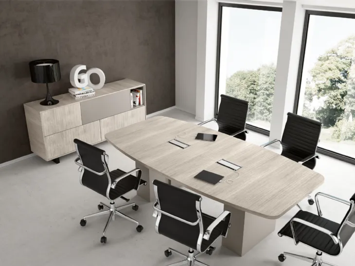 Scrivania Direzionale GO 05 in melaminico e laccato opaco di Colombini Office