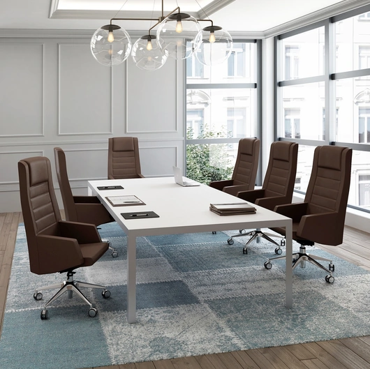 Poltrona Direzionale in tessuto imbottito Kamelia di Kastel