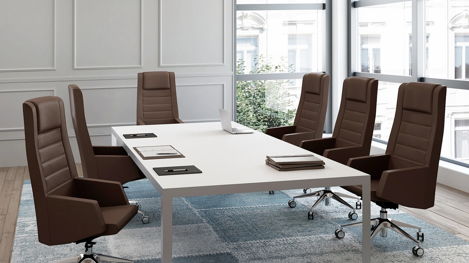 Poltrona Direzionale in tessuto imbottito Kamelia di Kastel