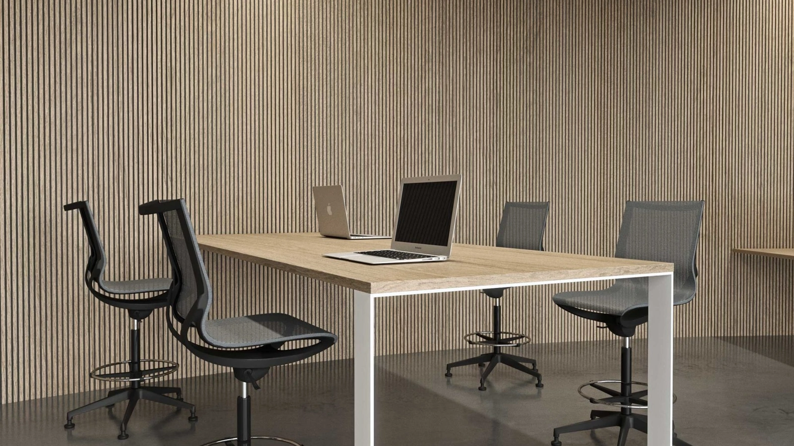 Seduta Operativa Key Line stool in tessuto tecnico di Kastel