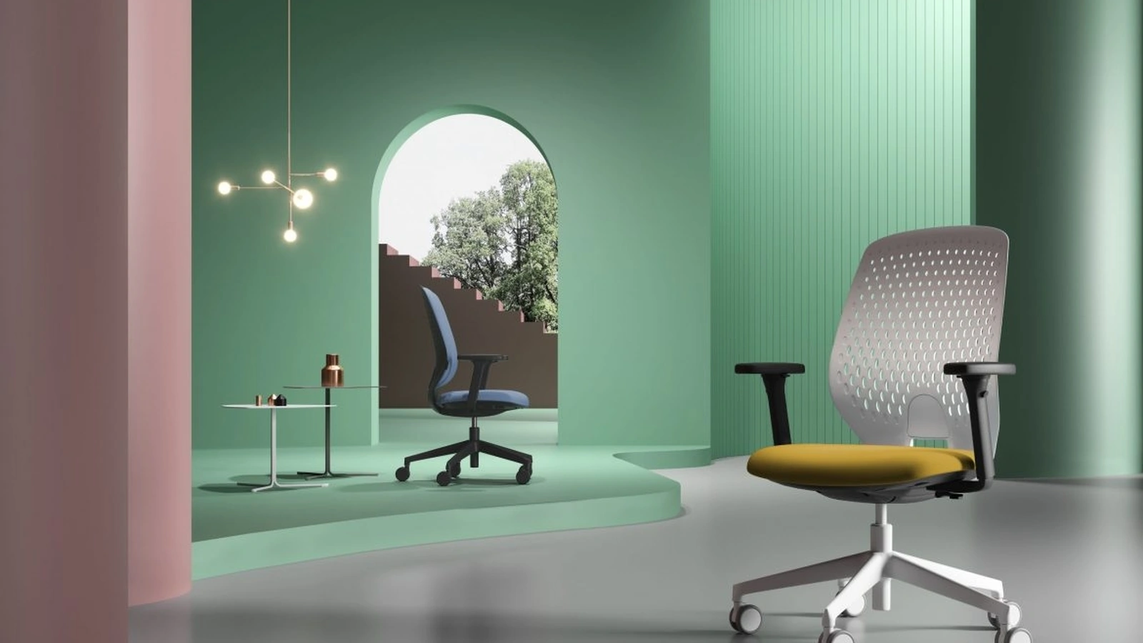 Seduta Operativa con schienale in polipropilene Key Smart di Kastel