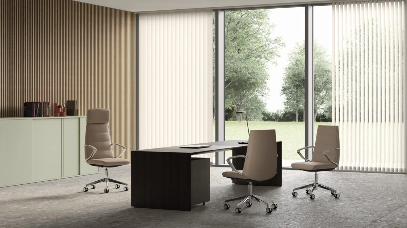 Poltrona Direzionale in ecopelle Klivia di Kastel