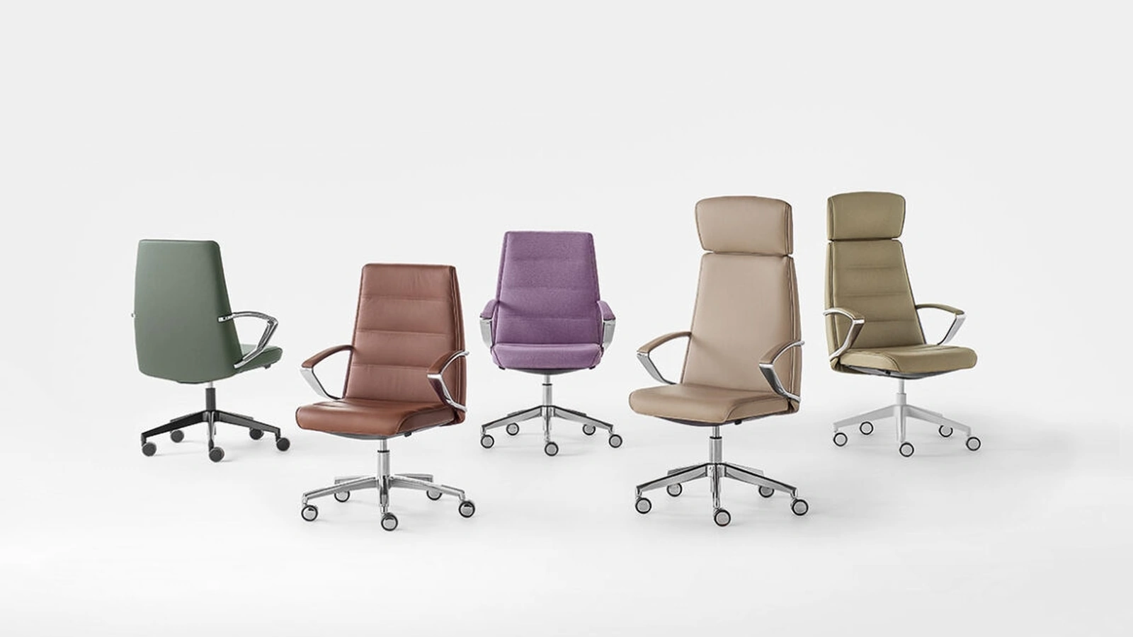 Poltrona Direzionale in ecopelle Klivia di Kastel