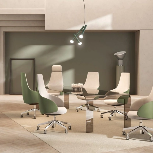 Poltrona Direzionale in tessuto Kontea di Kastel