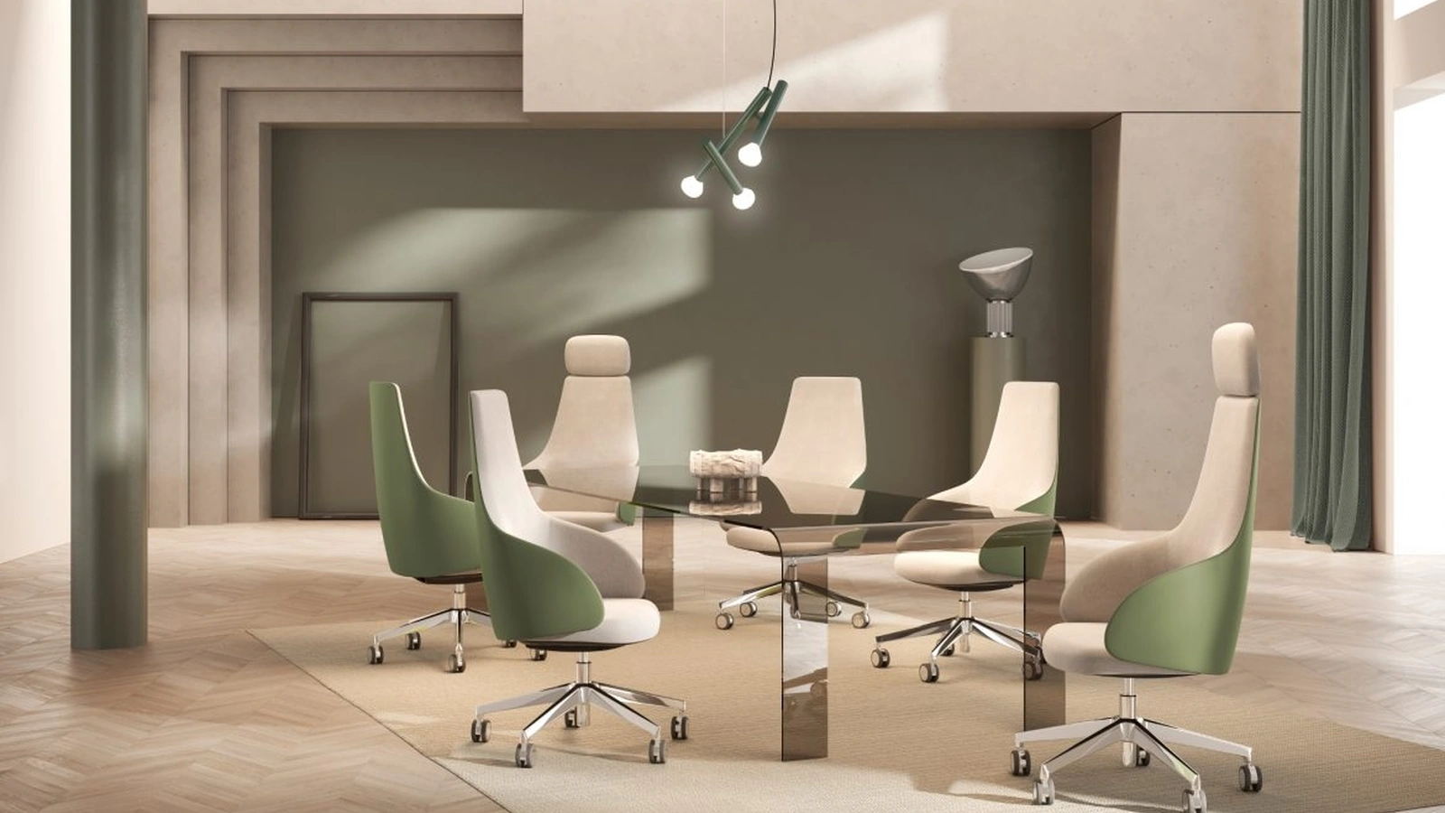 Poltrona Direzionale in tessuto Kontea di Kastel