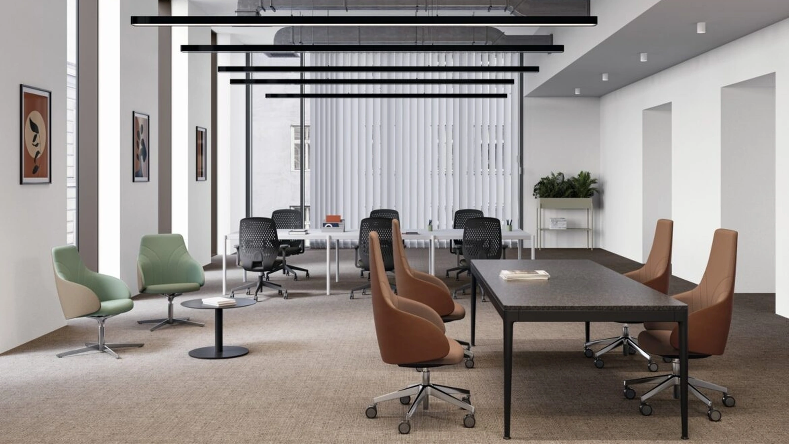 Poltrona Direzionale in tessuto Kontea di Kastel