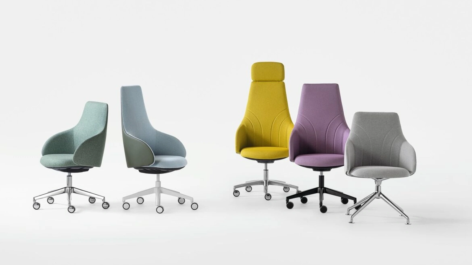 Poltrona Direzionale in tessuto Kontea di Kastel