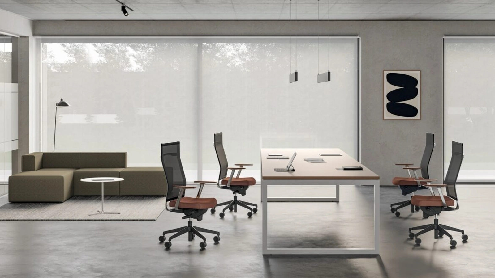 Poltrona Direzionale Kosmo Mesh di Kastel