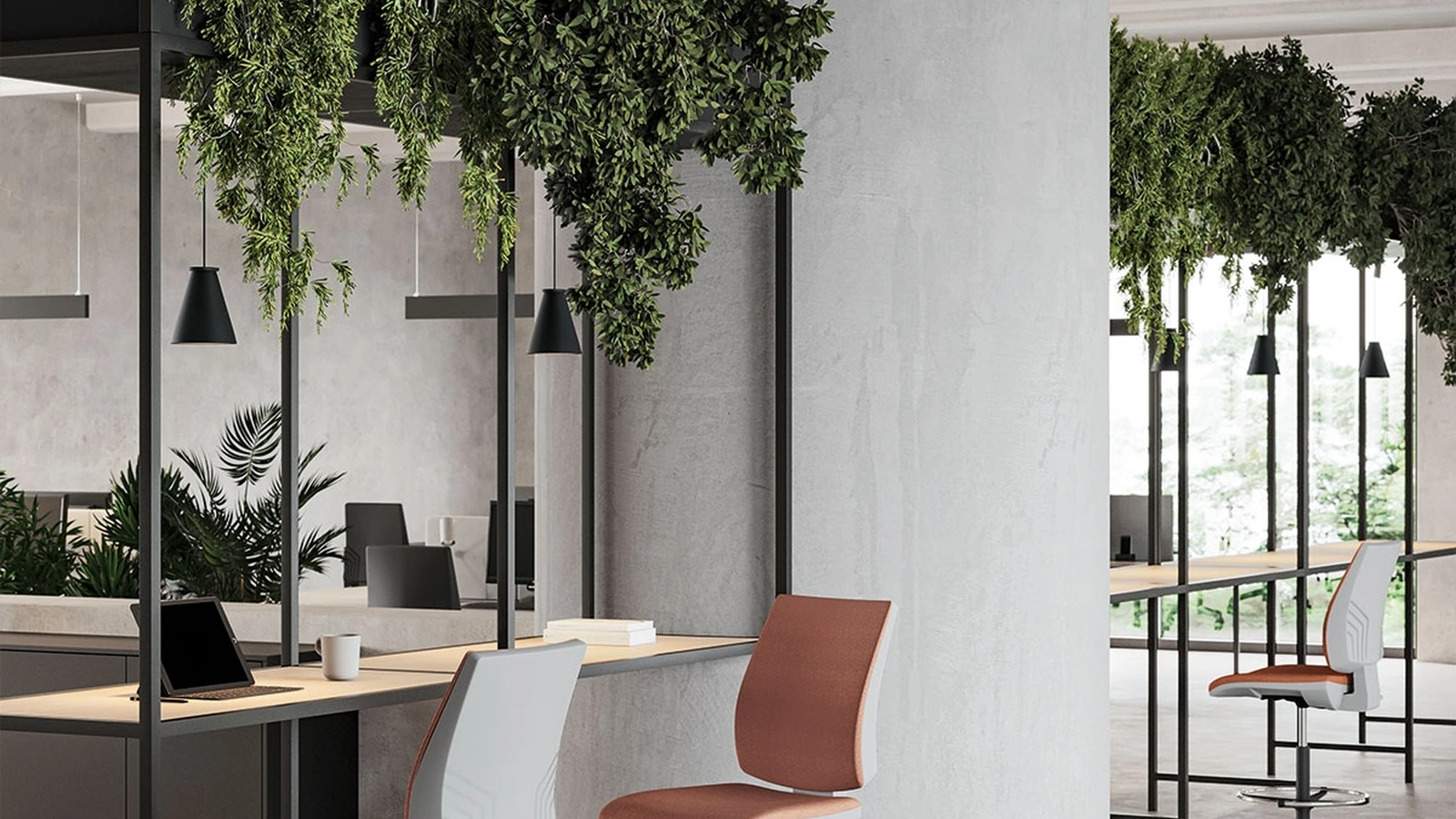 Seduta Operativa Kubix stool in tessuto e polipropilene di Kastel