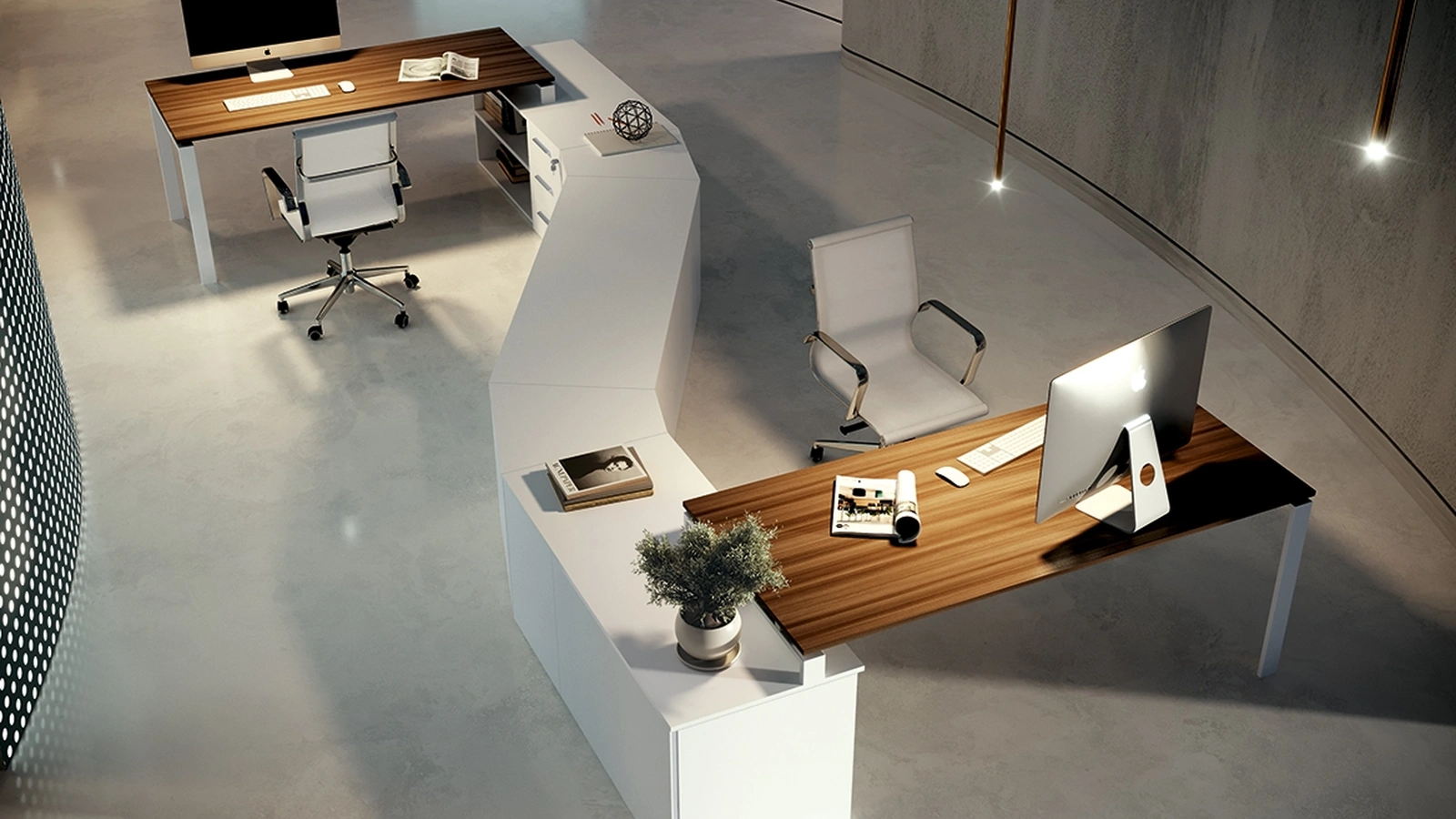 Scrivania Operativa Loft anello aperto di Colombini Office