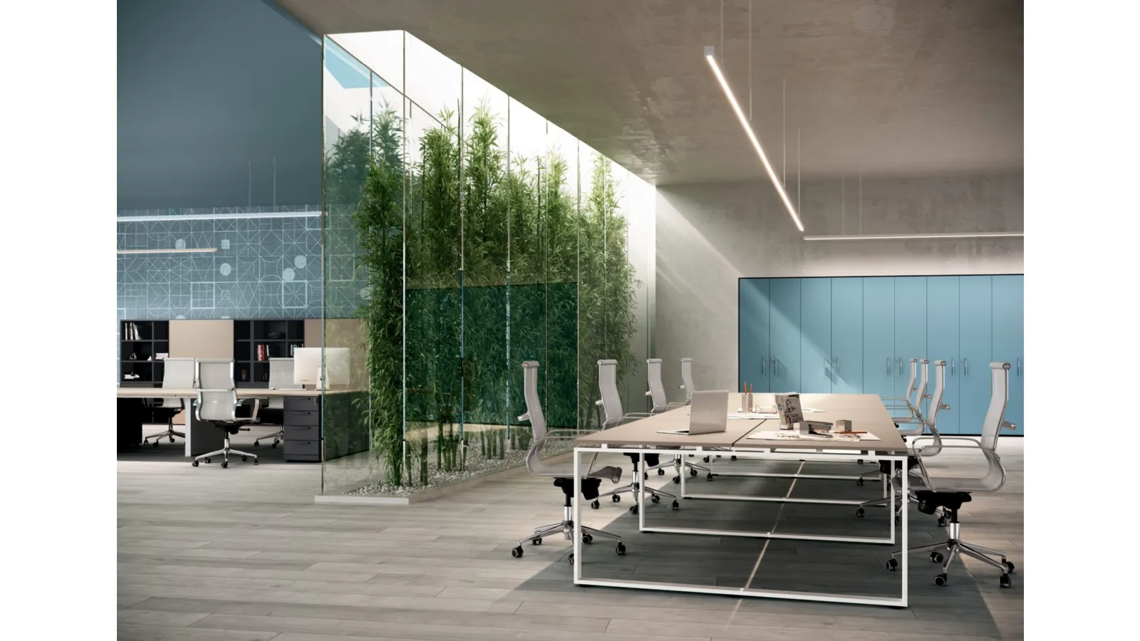 Scrivania Operativa Loft Lightness 04 di Colombini Office