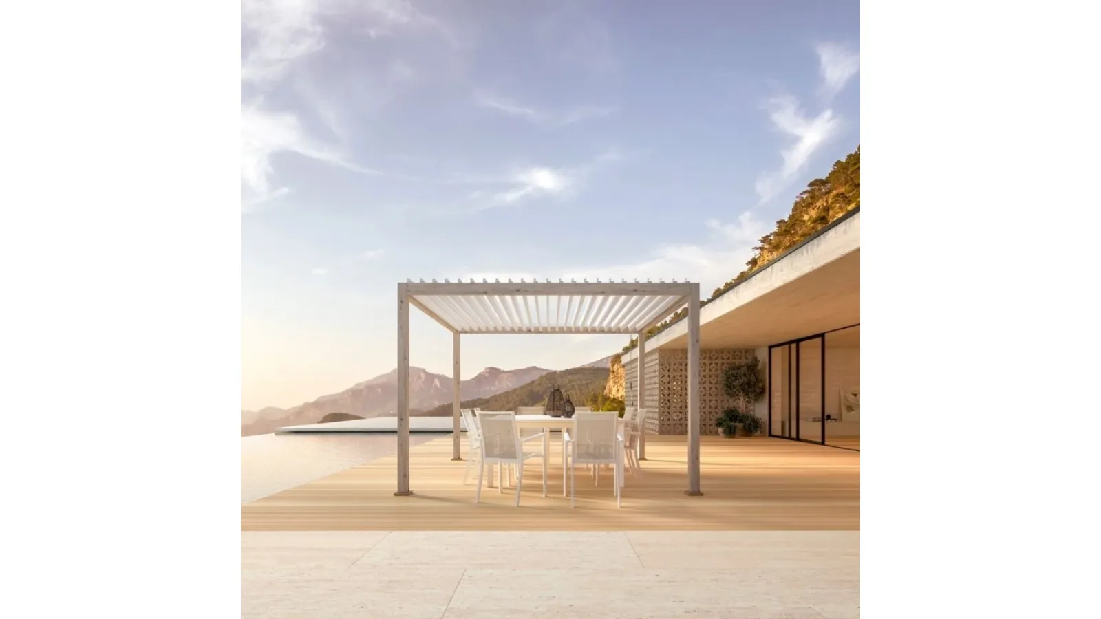 Pergola Ocean Rustic Bianco di Bizzotto